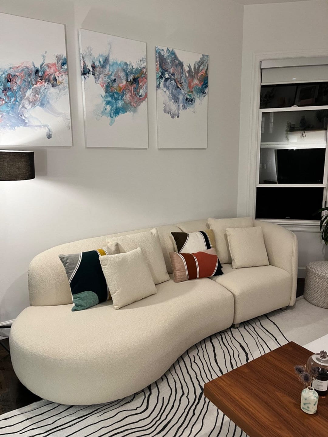 Customer photo review of Kagan Curve Sofa