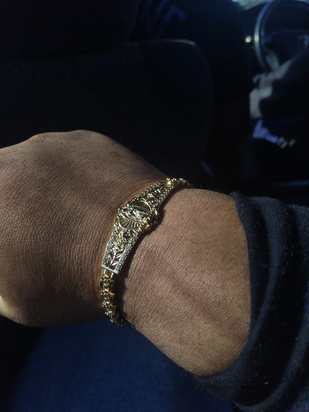 Customer photo review of FREE Today: Golden Filigree Our Lady Bracelet Collection: A Symbol of Maternal Grace and Protection