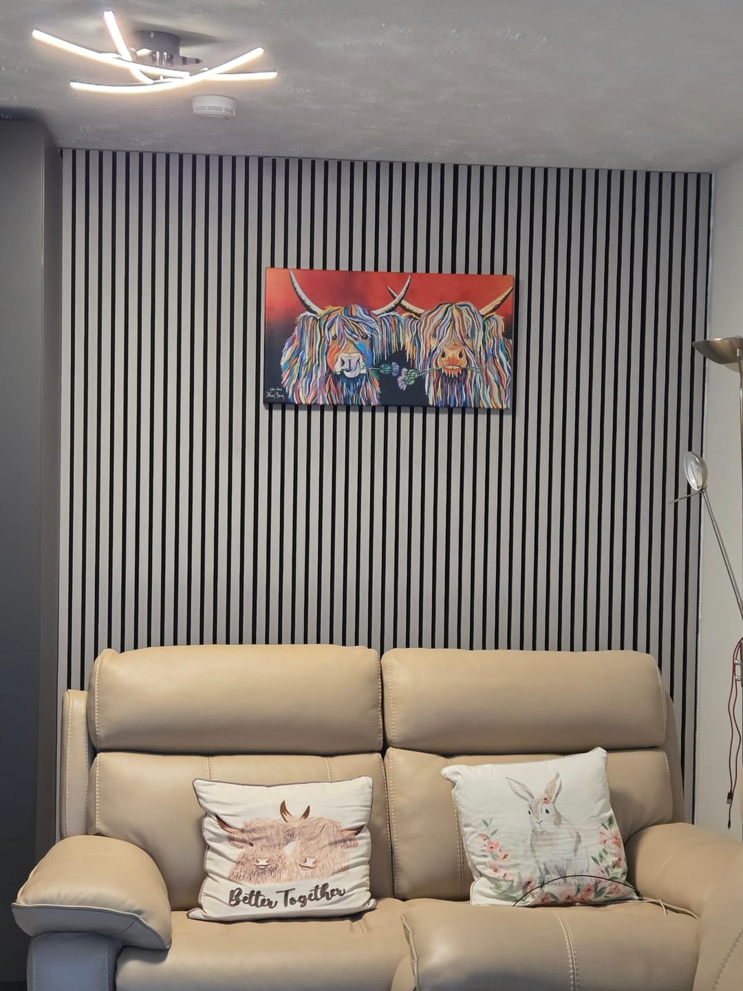 Customer photo review of Acoustic Slat Wall Panel - Grey Oak
