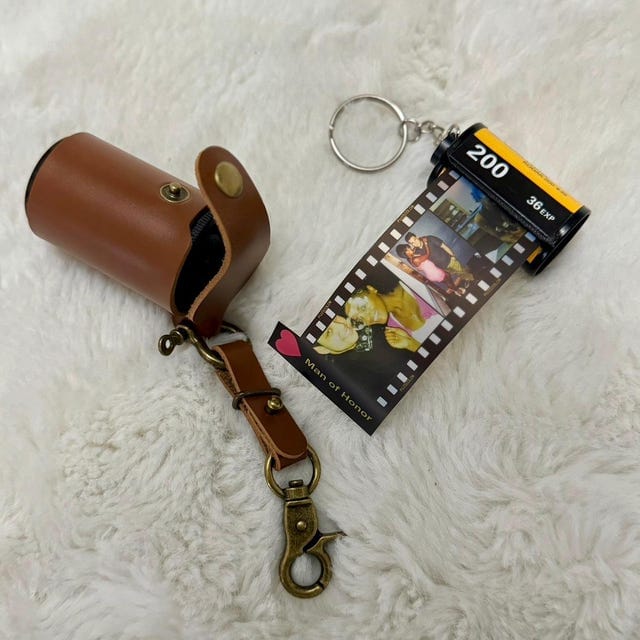 Customer photo review of Custom Drive Safe Film Roll Keychain For Your Love