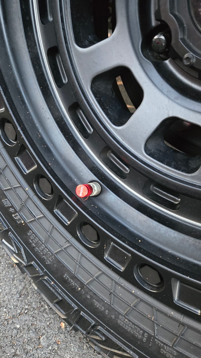 Customer photo review of 80Eighty® Red Valve Stem Caps