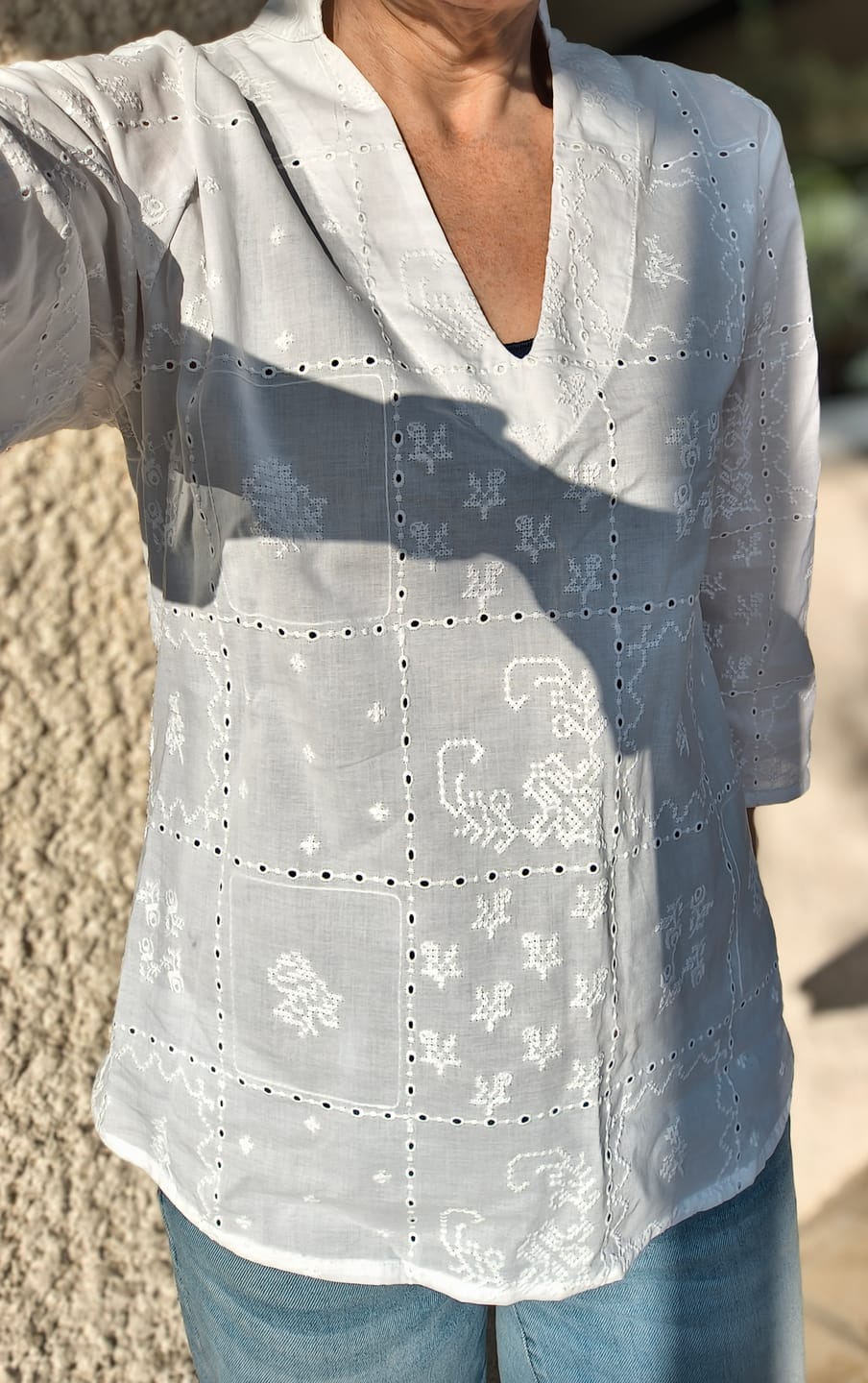 Customer photo review of Blouse Madeleine – Broderie d’Antan