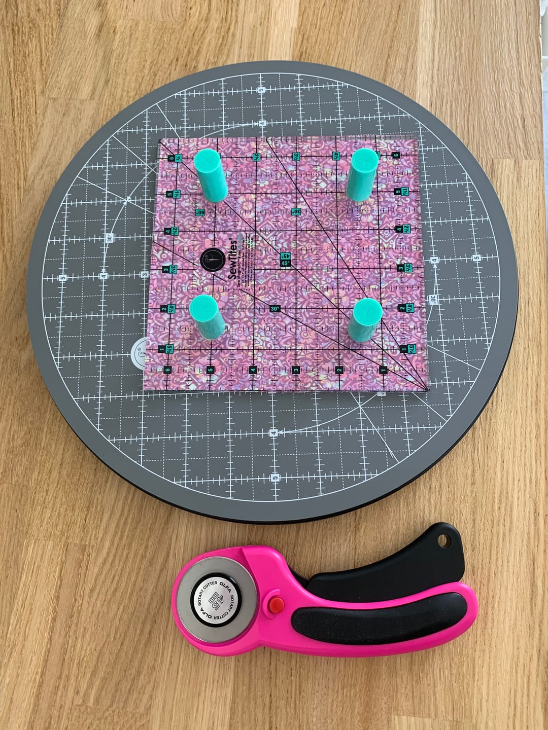Customer photo review of Sew Magnetic 6.5" x 6.5" Ruler