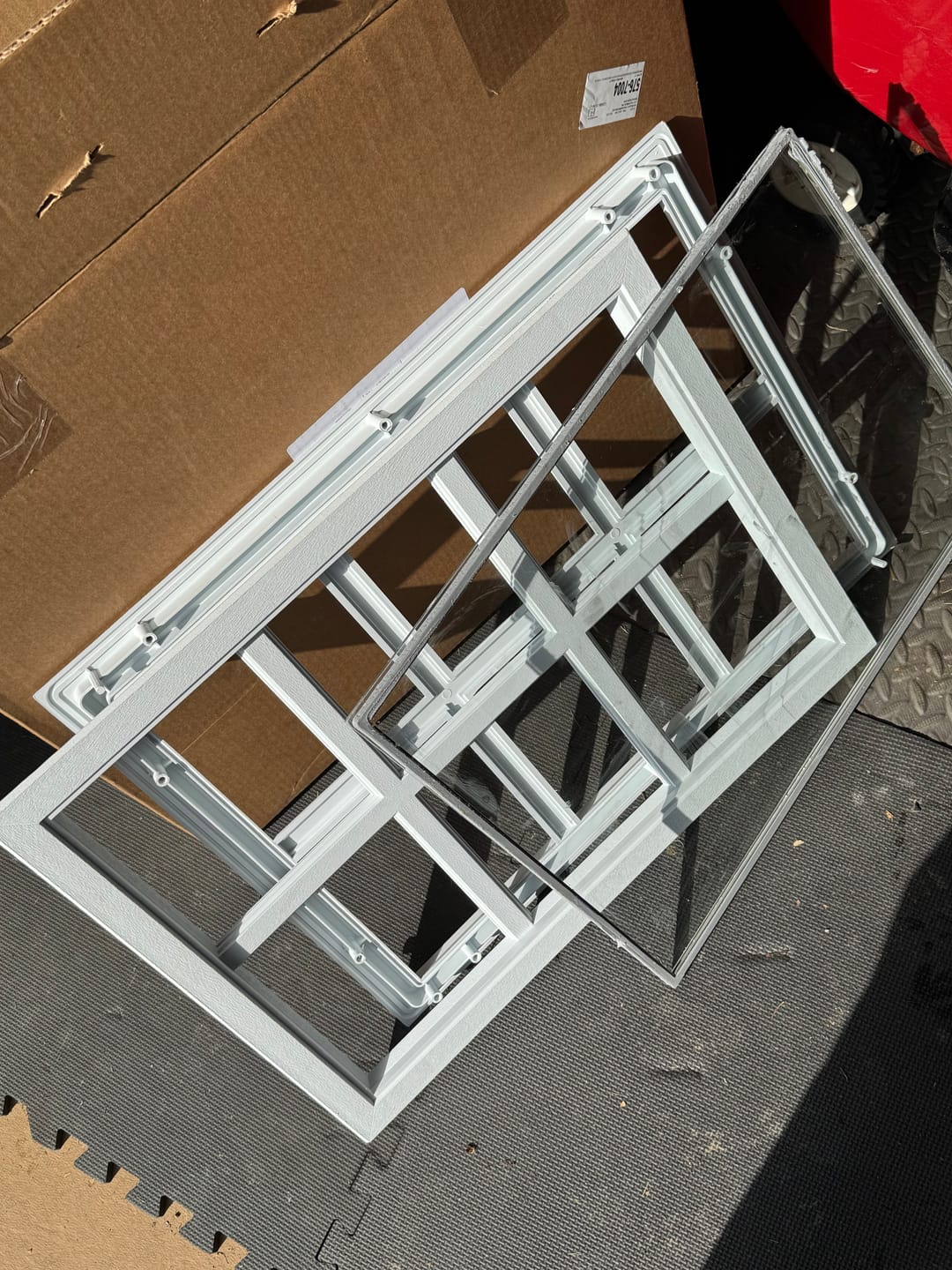 Customer photo review of Clear 6 Lite Glass and Frame Kit (Craftsman)