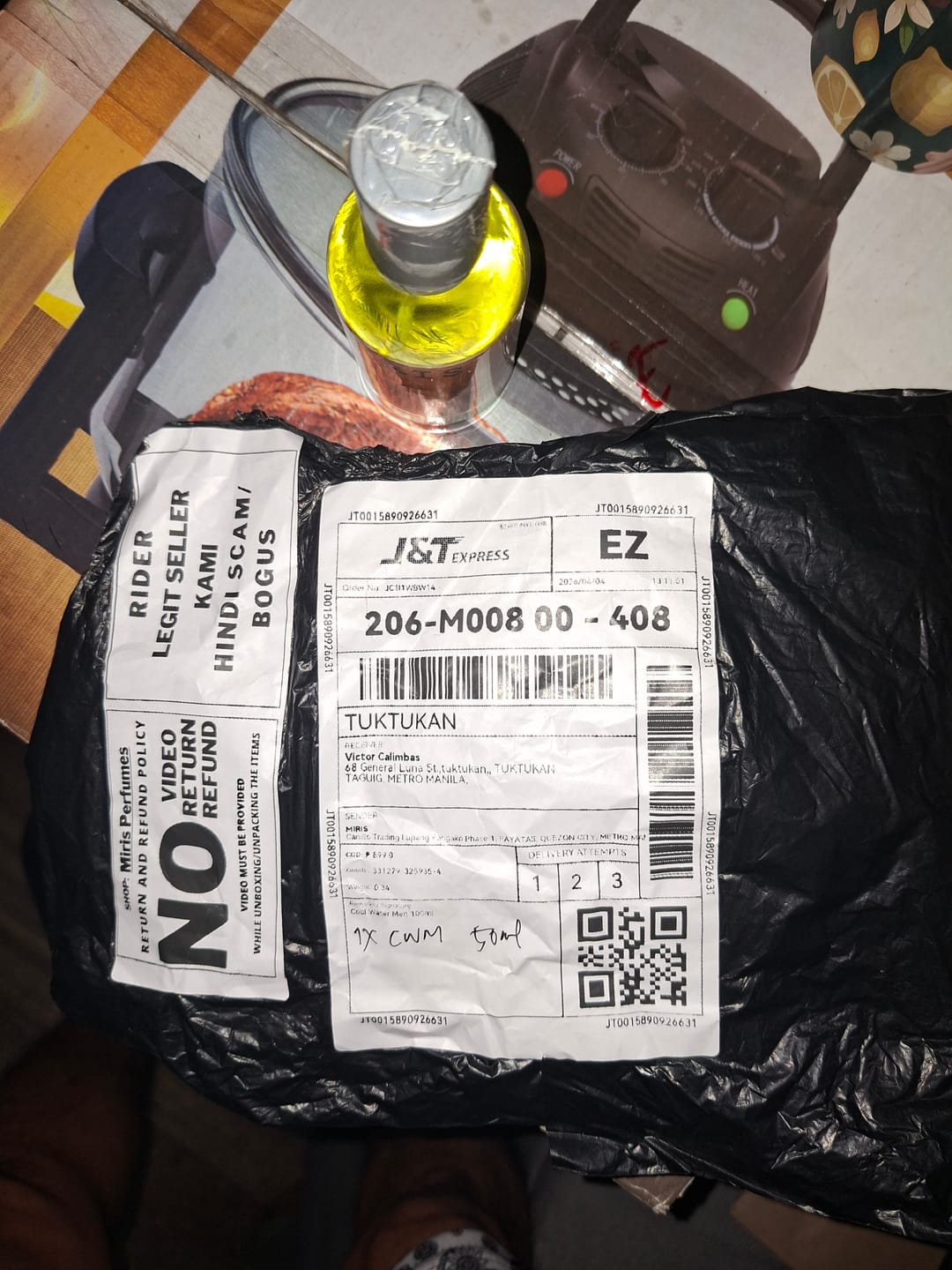 Customer photo review of BIGGER SIZE 100ML FOR MEN