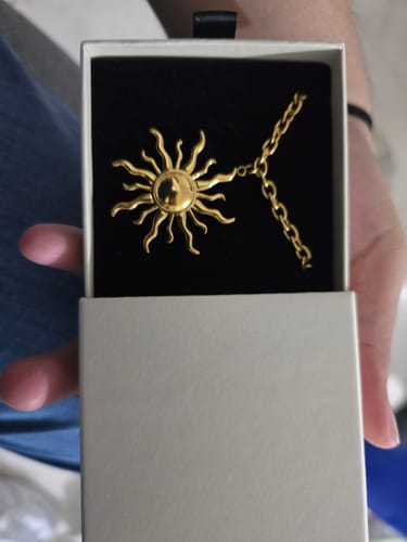 Customer photo review of Collar Charm Bar Chunky