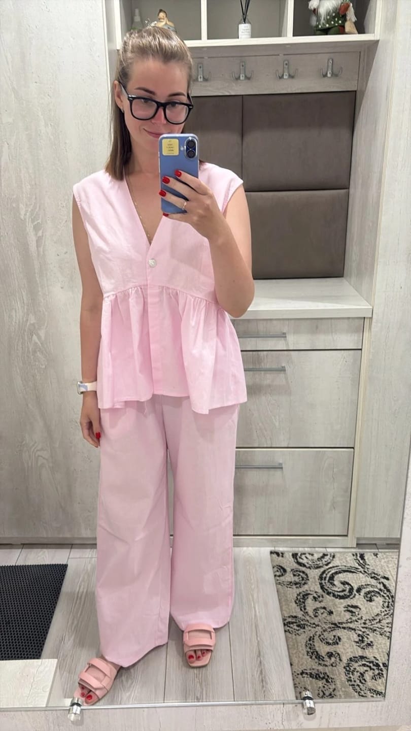 Customer photo review of Sydney Ruffled Vest & Pants Set