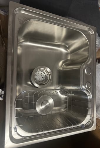 Customer photo review of Lavaplatos Estilo Riñón 50x40 cm (LIQUIDACION) SIN REBALSE