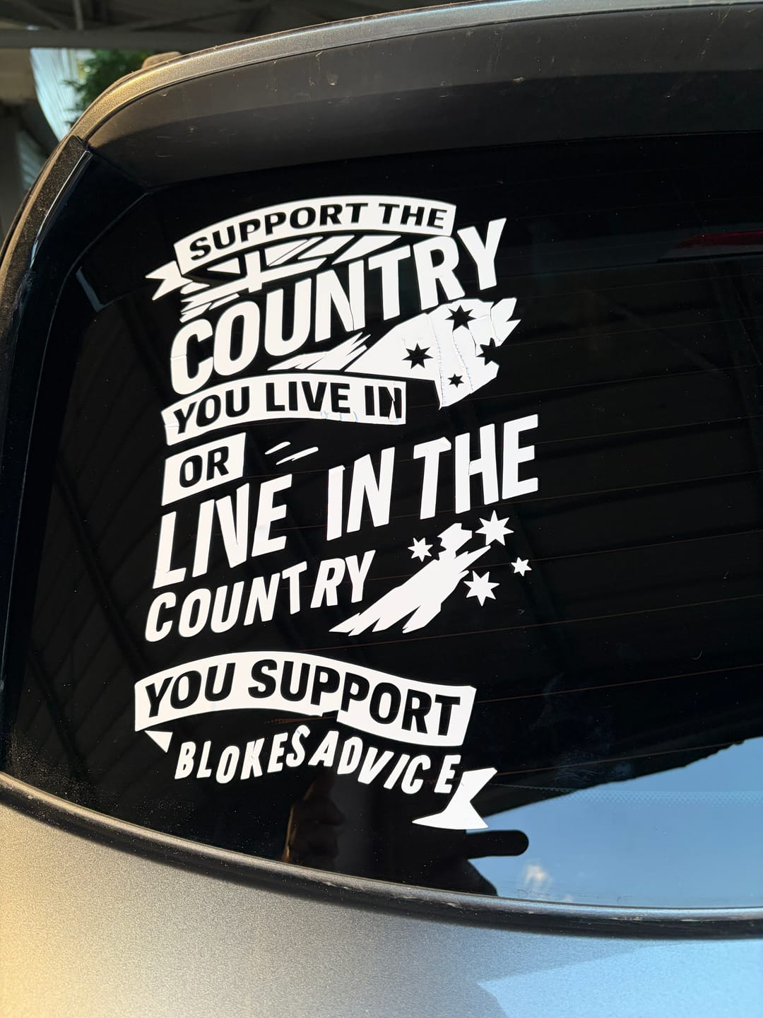 Customer photo review of Stand Up Sticker - 300x200mm