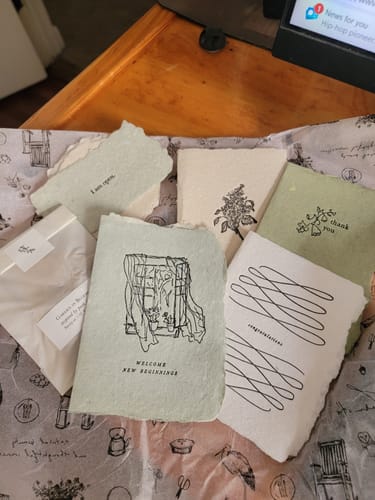 Customer photo review of Monthly Artisan Card Subscription