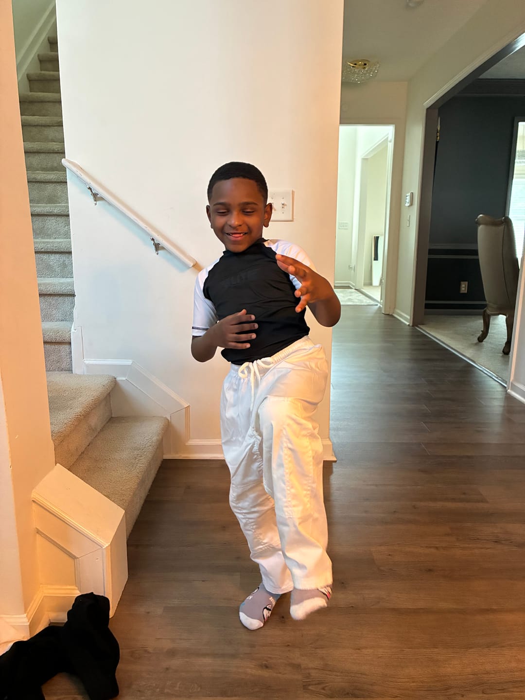 Customer photo review of Core White Brazilian Jiu Jitsu Kids BJJ Gi