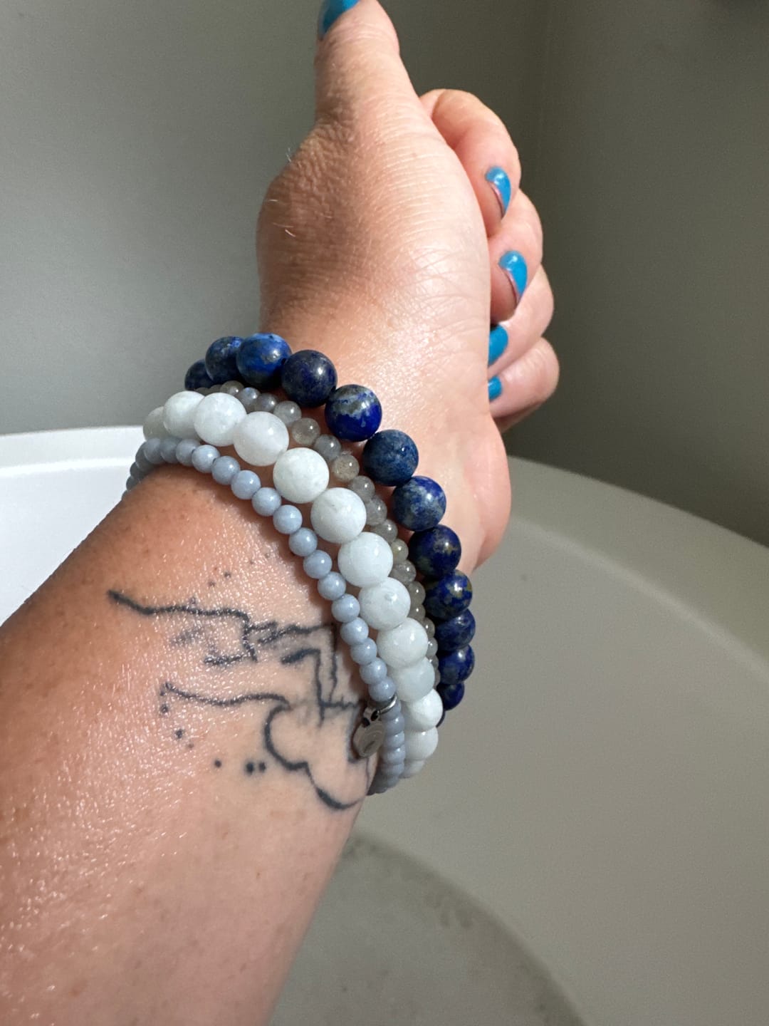 Customer photo review of Labradorite Bracelet Mini