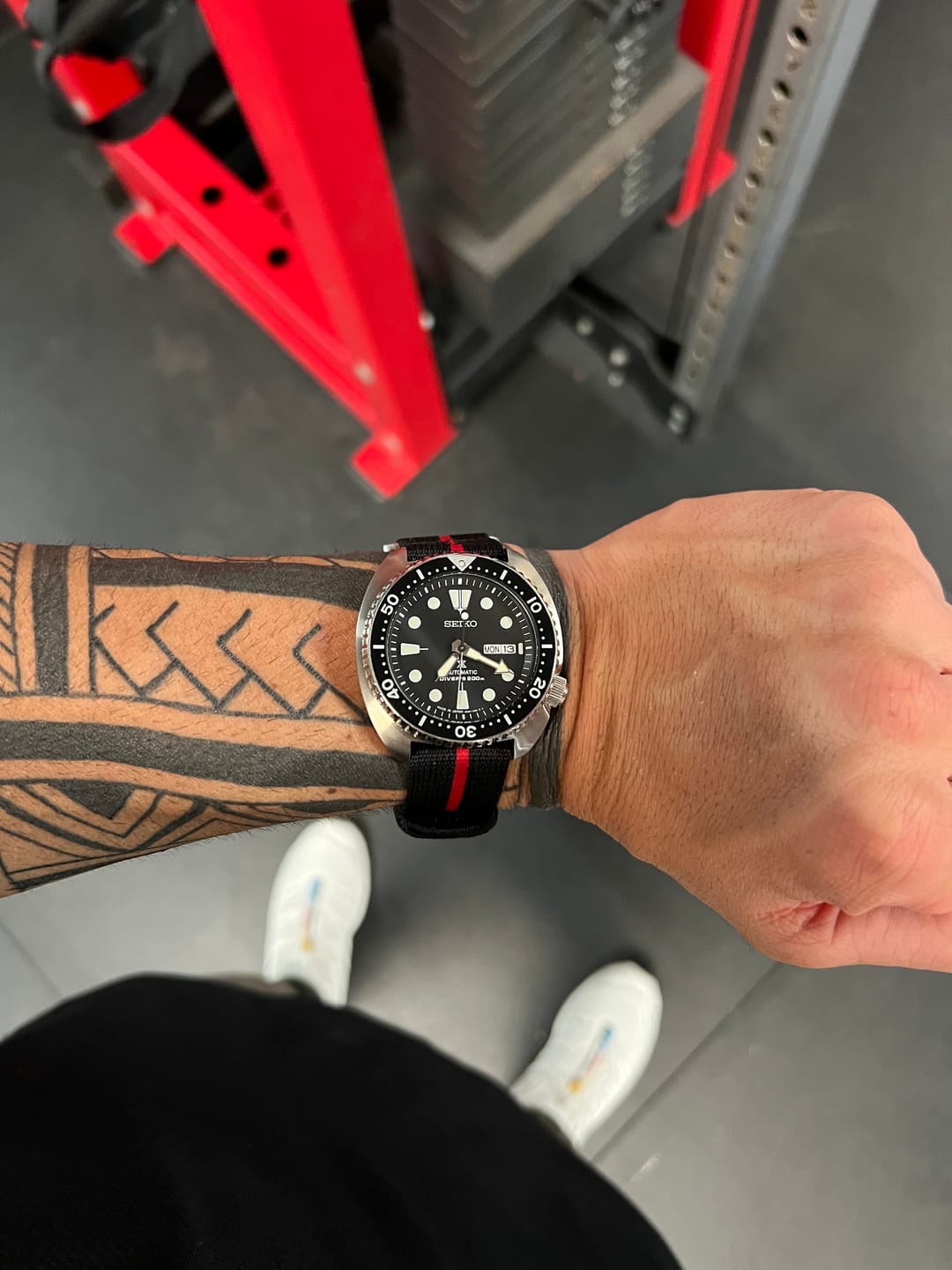 Customer photo review of Glomar Explorer - Hook & Loop Strap Striped