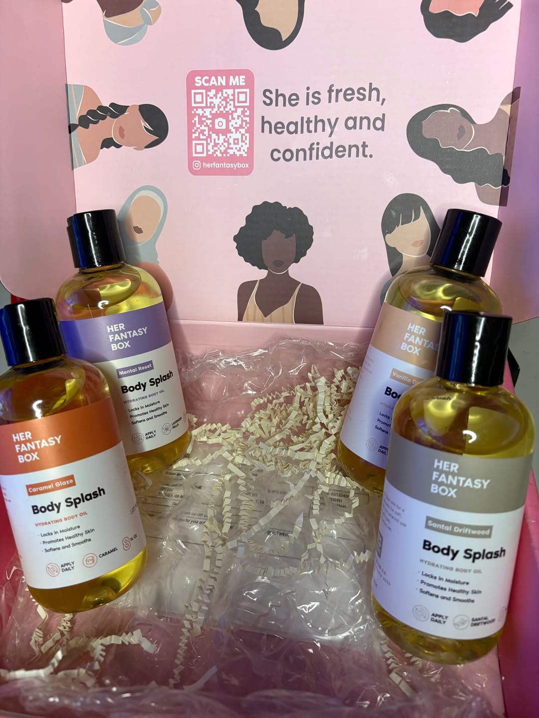 Customer photo review of Body Oil Gift Set