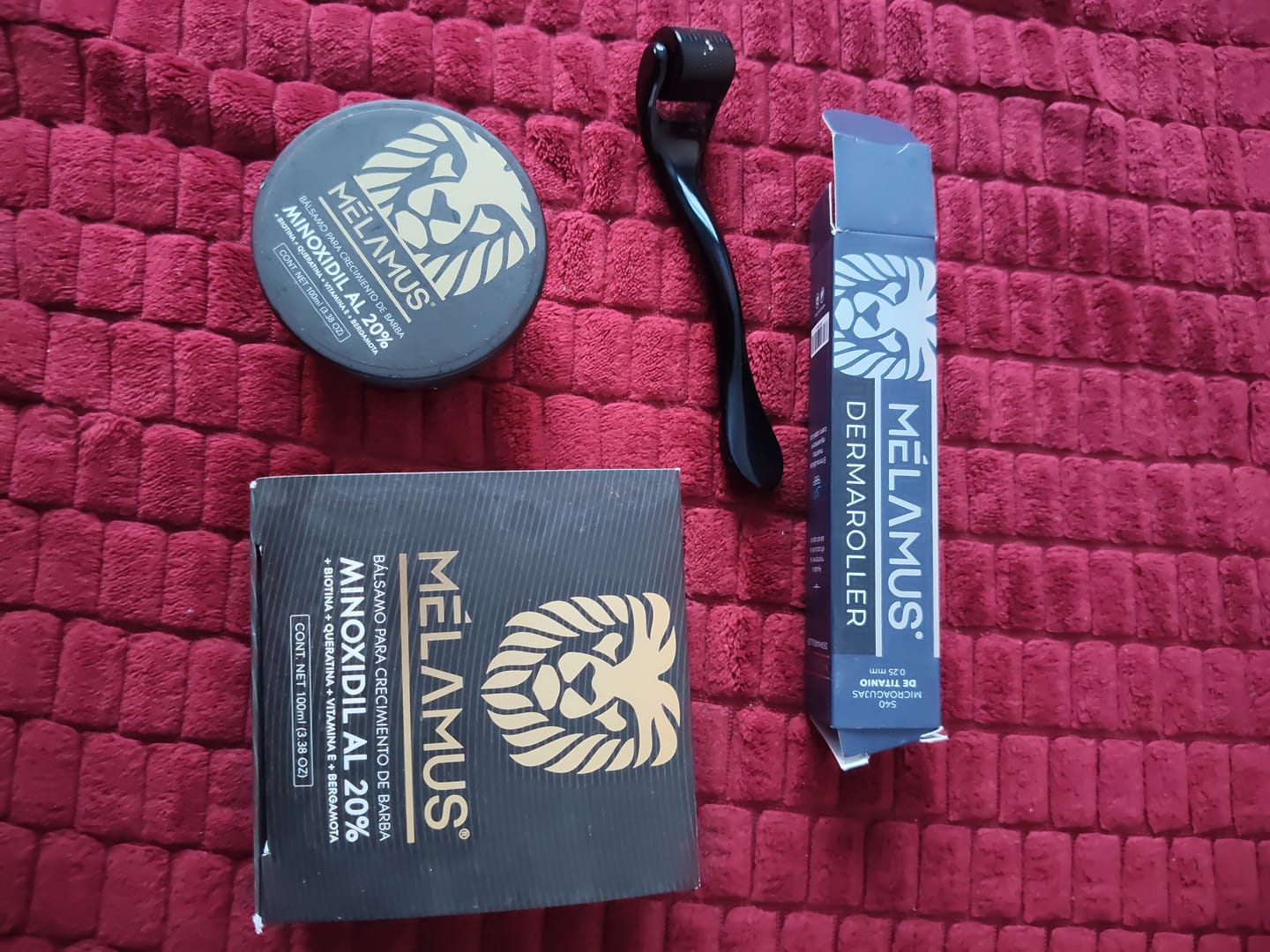 Customer photo review of 2 Bálsamos Mélamus + 1 Dermaroller Gratis