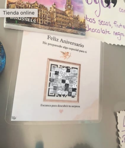 Reseña con foto de un cliente sobre TQr - Edición Aniversario
