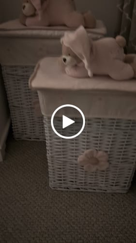 Customer video review of Square Laundry Basket Set | Pink