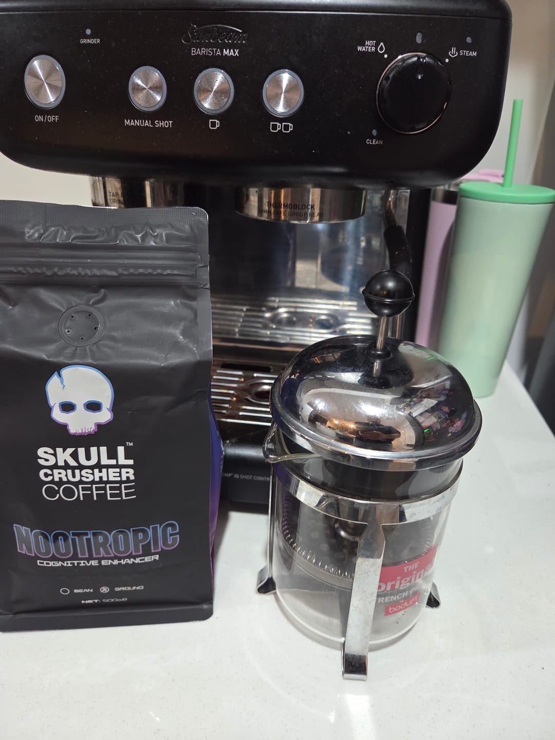 Customer photo review of Skull Crusher Coffee - Nootropic