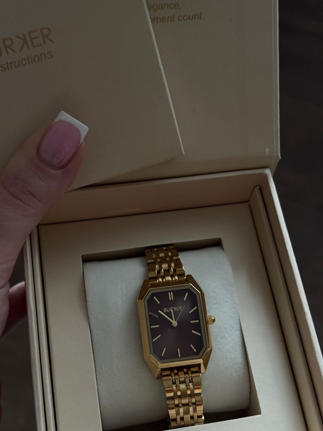 Customer photo review of Isabell Gold Brown