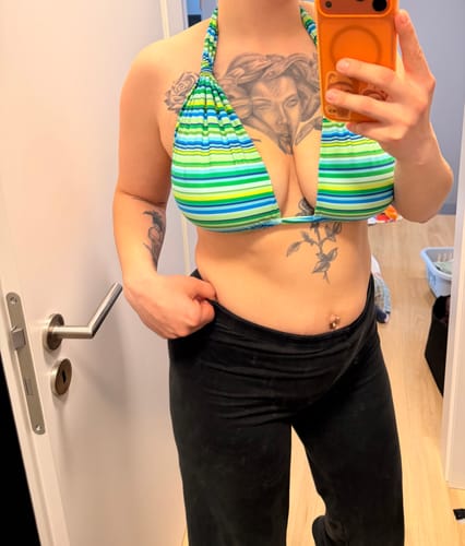 Customer photo review of Sydney Top - Rio Stripe