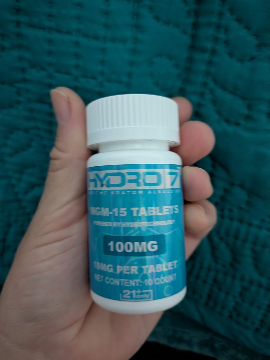 Customer photo review of 7-Hydroxy Tablets - 60MG (50 Count) 3000MG