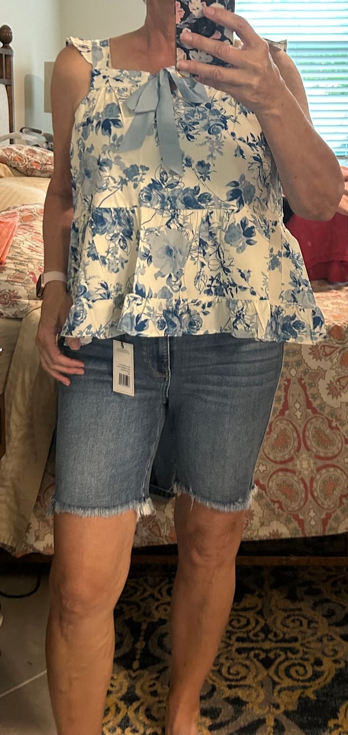 Customer photo review of Stay Awhile - Judy Blue Bermuda Shorts