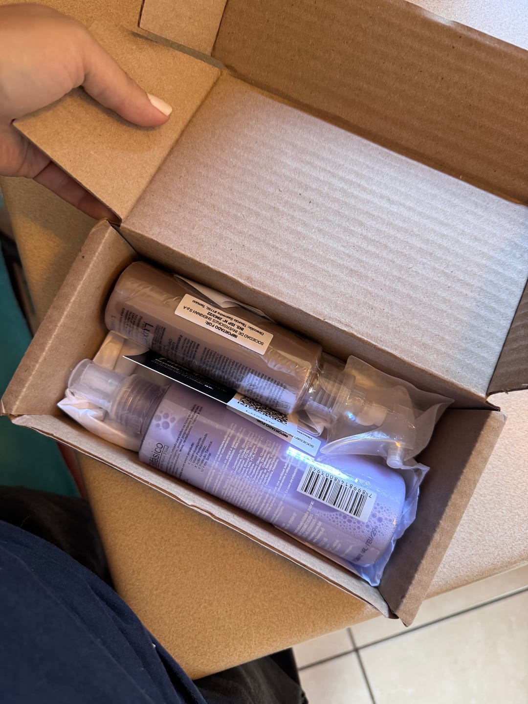 Customer photo review of Hidratox, tratamiento efecto bótox capilar instantáneo
