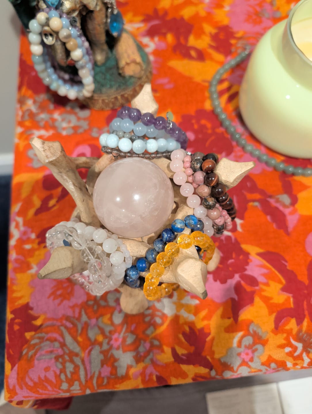 Customer photo review of Rose Quartz Sphere