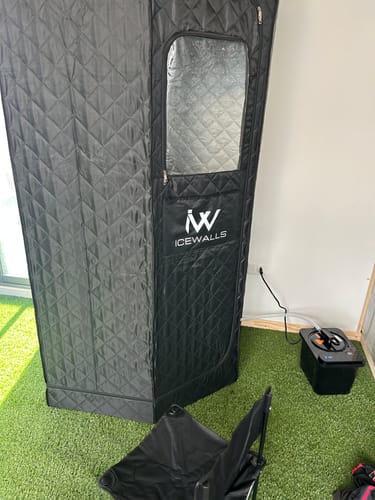 Customer photo review of Sauna Portátil 2.0 + Tina de Hielo Plus