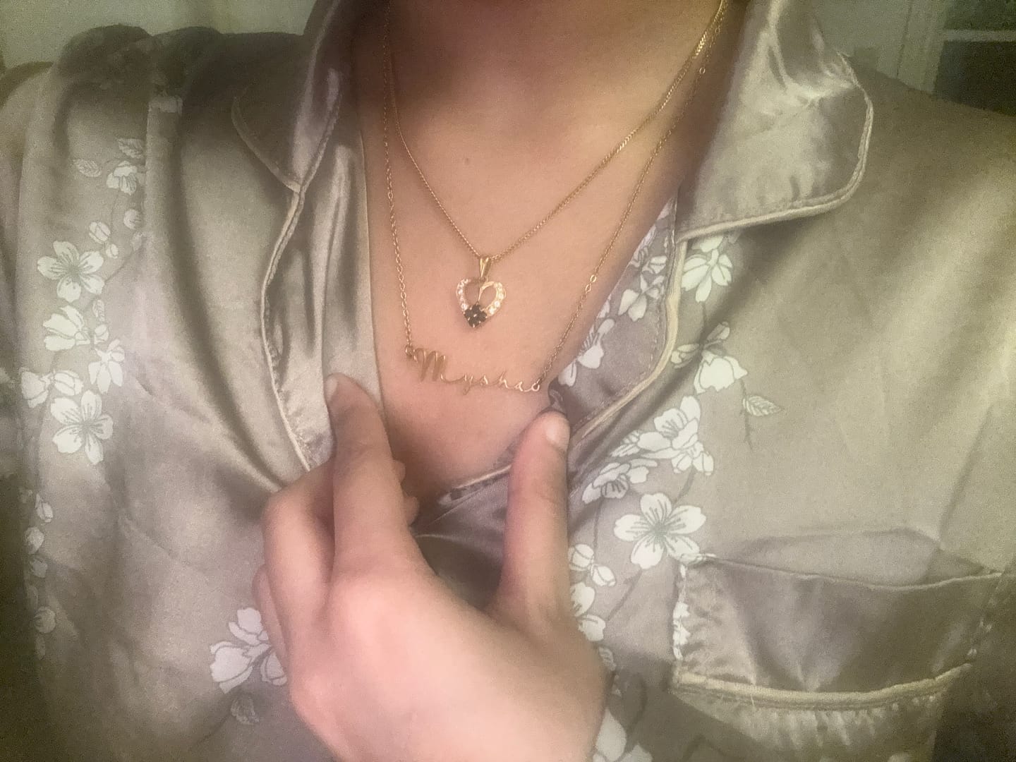 Customer photo review of Mon Petit Name Necklace