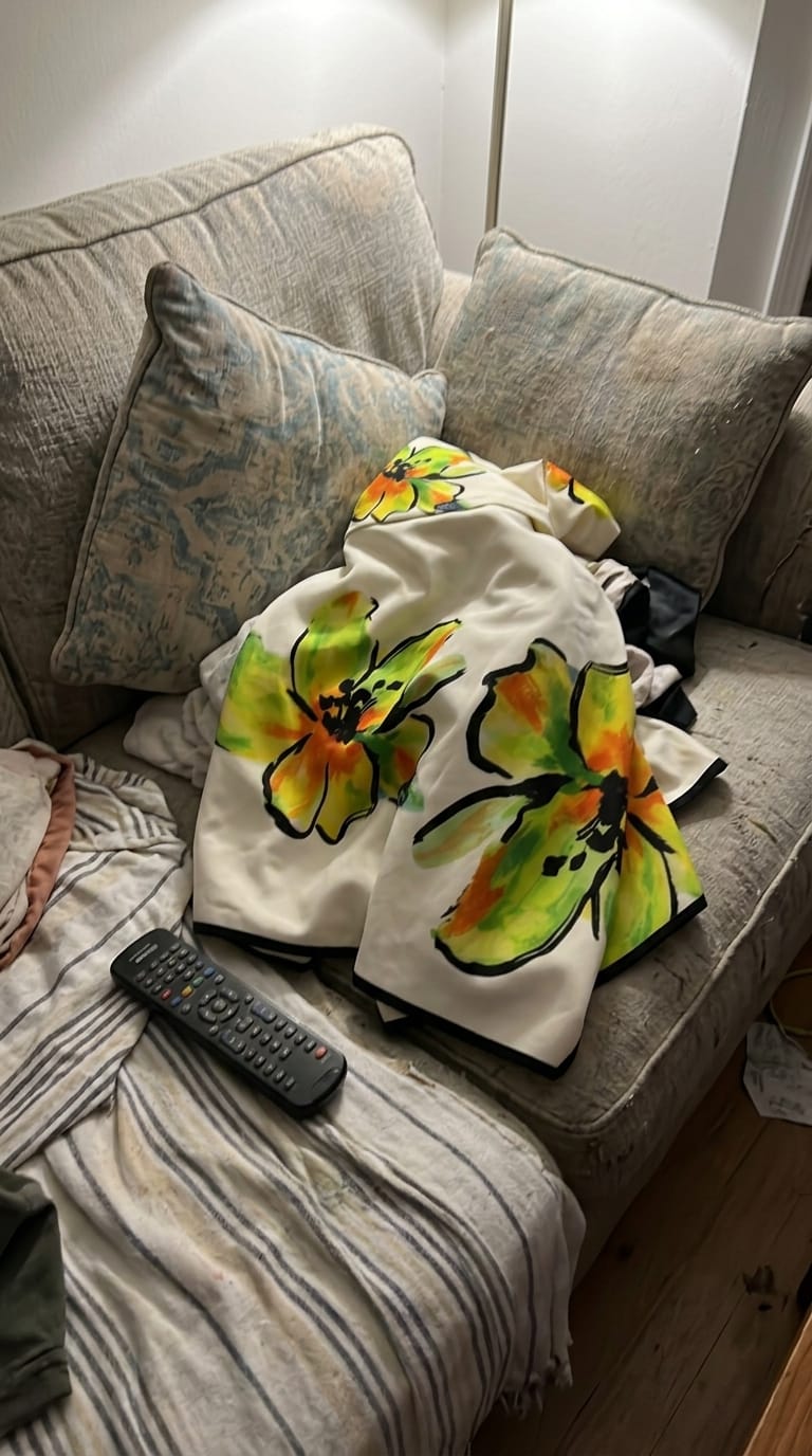 Customer photo review of A-Line High Waisted Flower Print Pockets Skirts Bottoms
