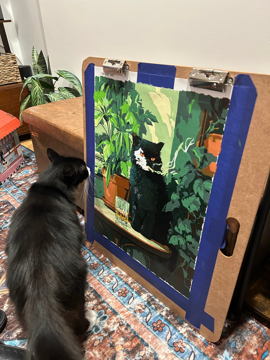 Customer photo review of Grumpy cat | Paint by Number