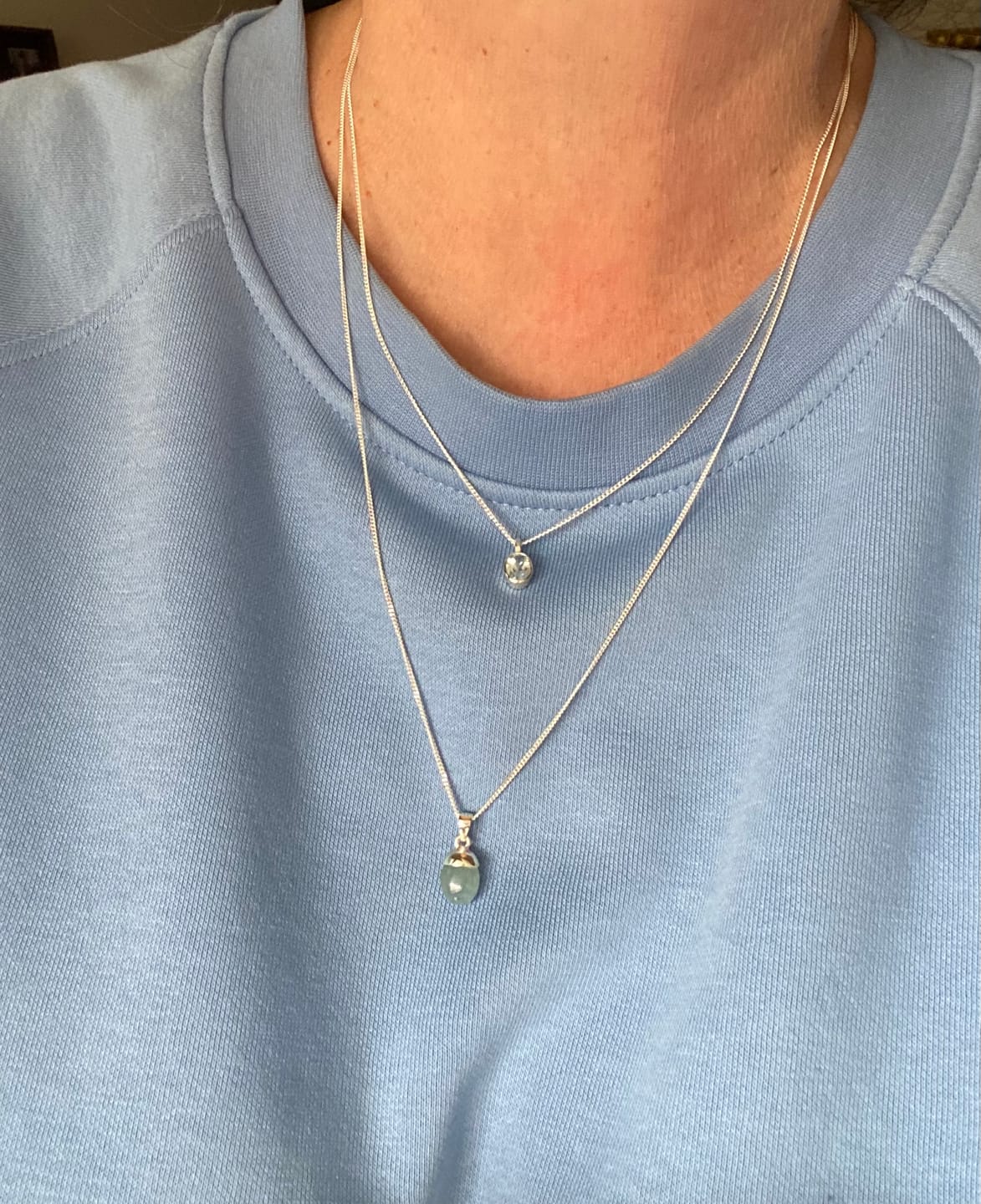 Customer photo review of Berlock Trumlad Akvamarin Silver