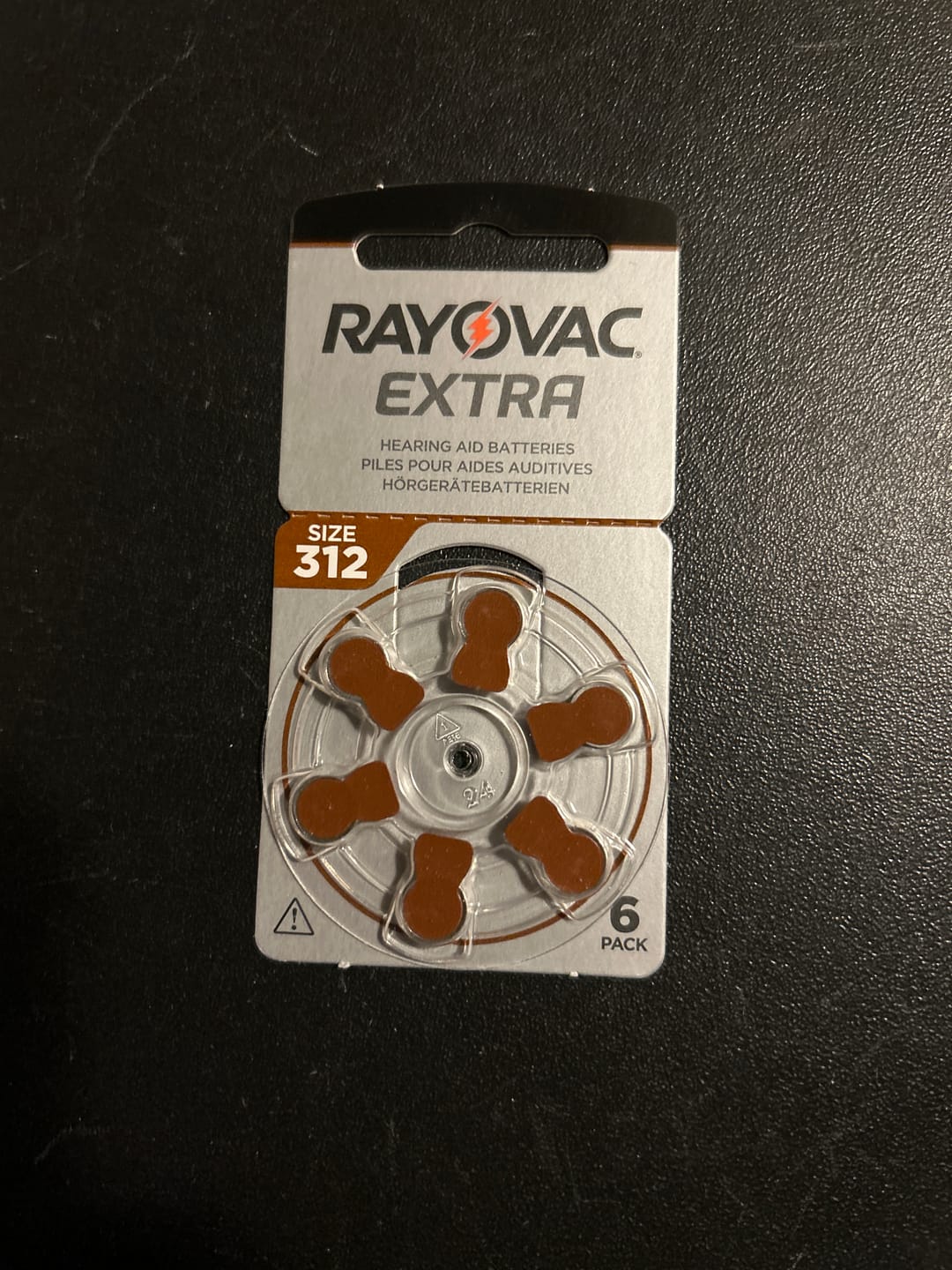 Customer photo review of Rayovac Extra 312, 84 Batterie Per Apparecchi Acustici, 14 Blister da 6 Pile