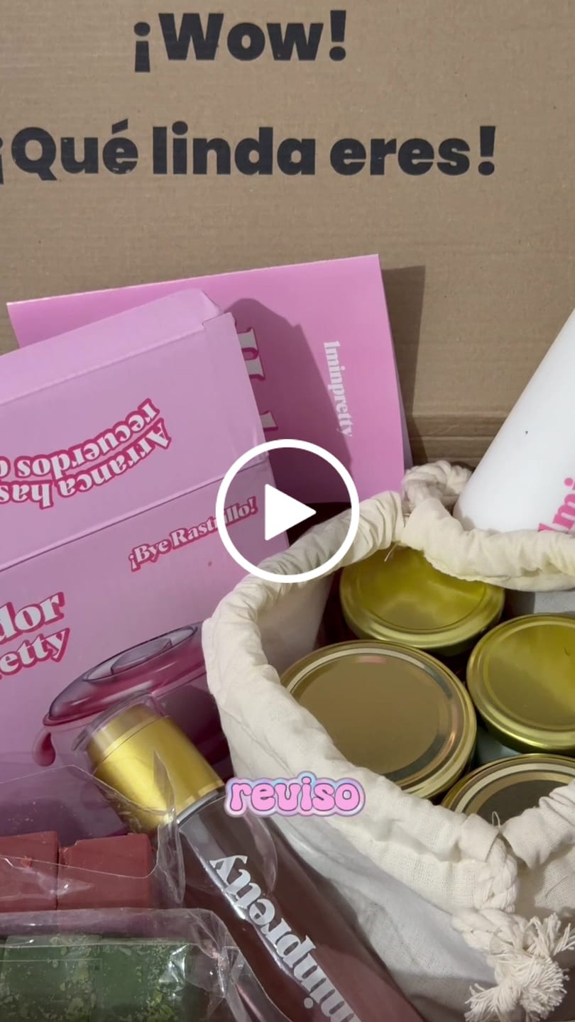 Customer video review of Kit 1minpretty: 2 tarros de cera + fundidor + refill + exfoliante + crema pepino + agua rosas + talco para depilar con envío gratis mx