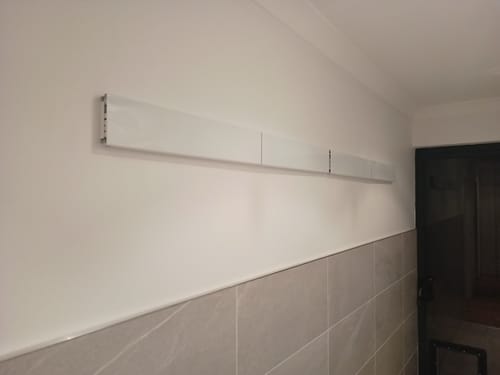 Customer photo review of Wall Mounted Drying Rack - Foldable Indoor and Outdoor Drying Rack