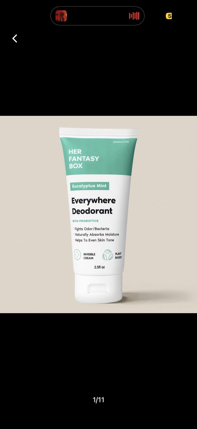 Customer photo review of Everywhere Deodorant (Minty Fresh) - Long Lasting Odor Block