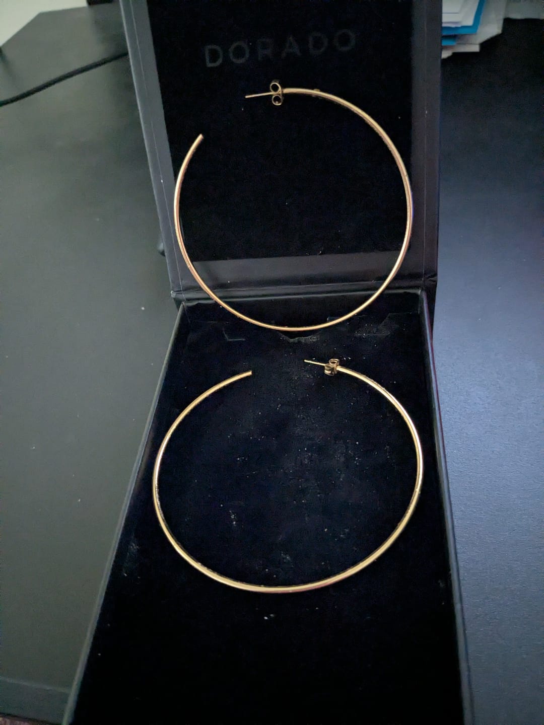 Customer photo review of Hoop Earrings