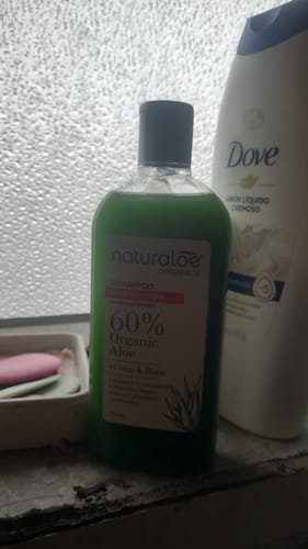 Customer photo review of Shampoo Hidratación & Brillo 350ml