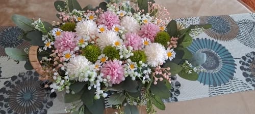 Customer photo review of UV Resistant Artificial Daisy Flowers – Faux Outdoor Foliage Plants for Window Boxes, Hanging Planters, Garden, Farmhouse & Home Decor (White, Pink, Purple, Yellow)