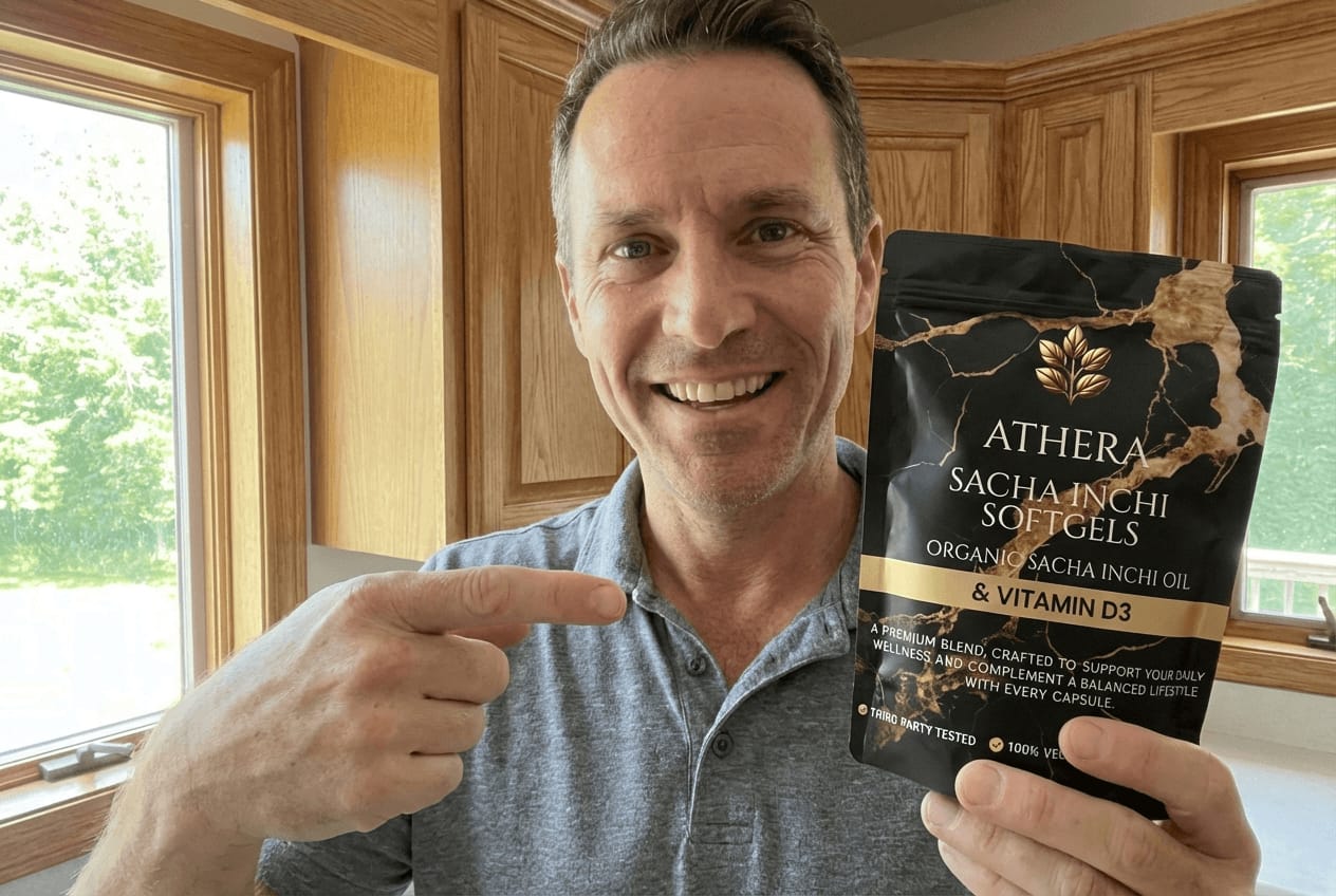 Customer photo review of Athera Softgels | Organic Sacha Inchi Oil & Vitamin D3