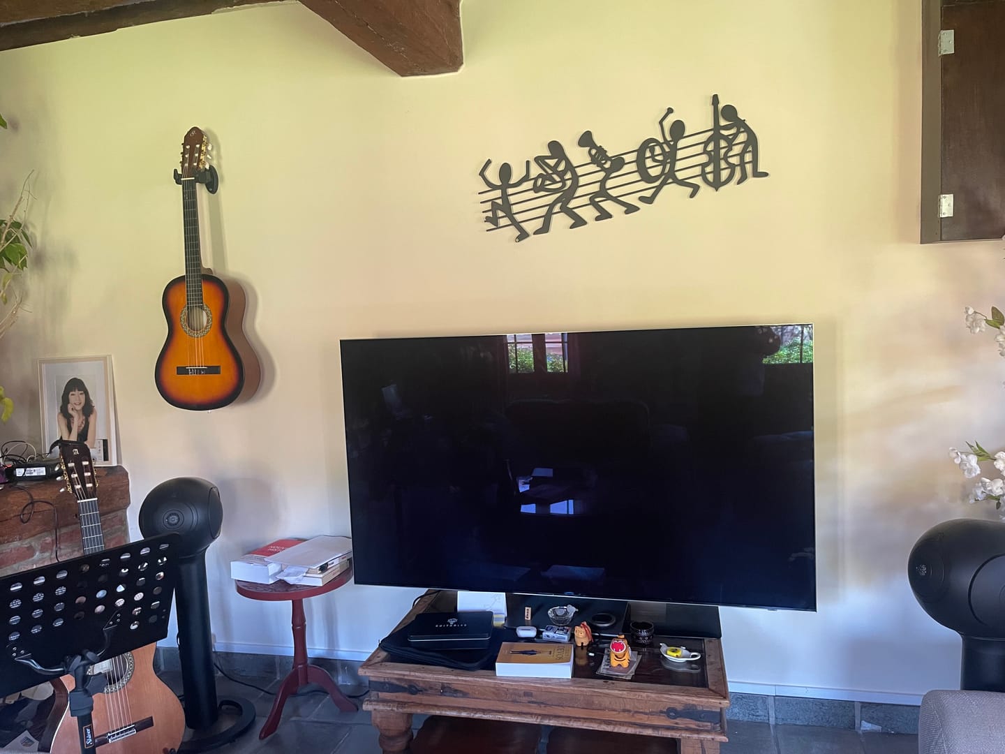 Customer photo review of Décoration Murale en Métal - Musiciens de bande