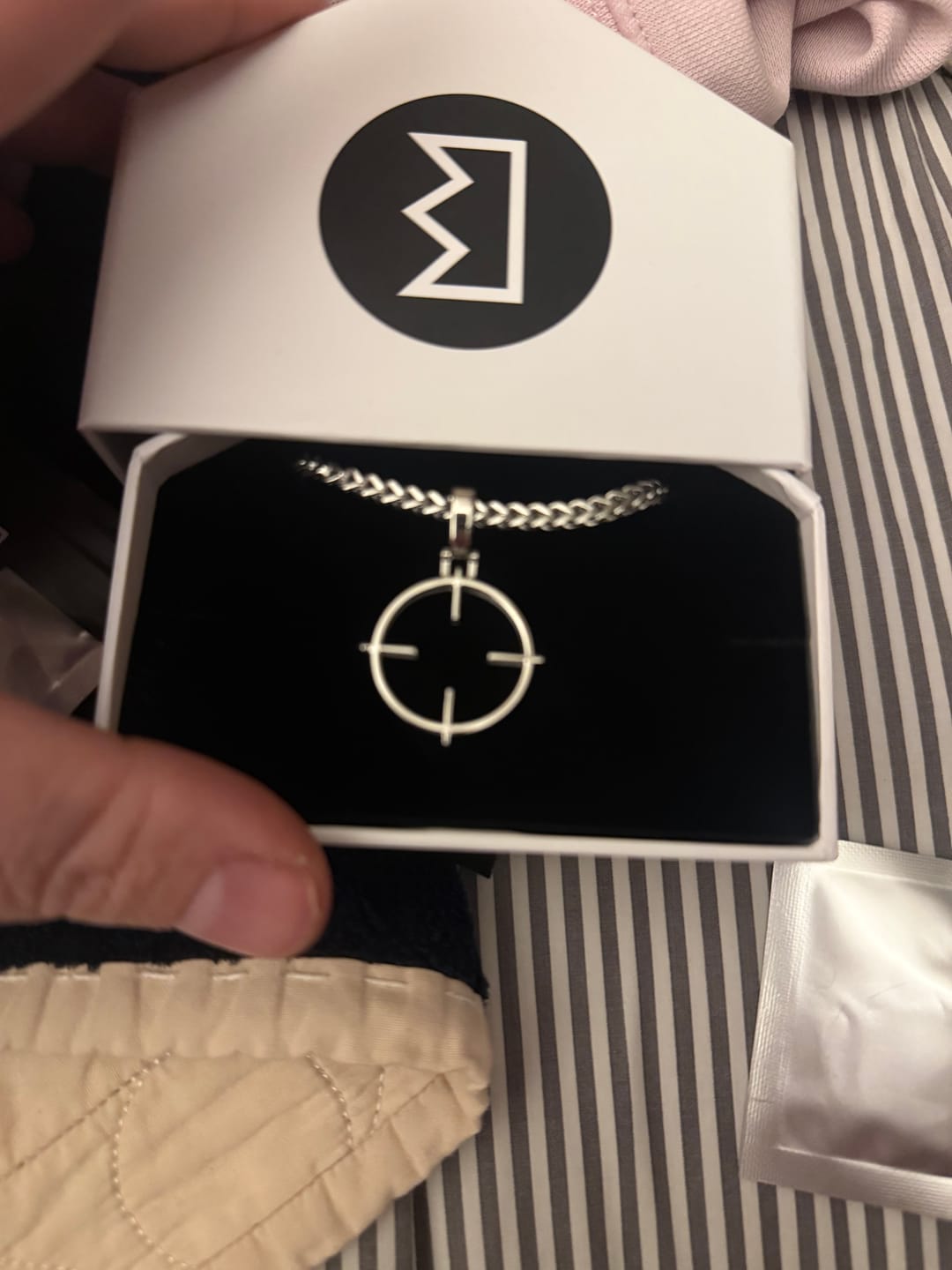 Customer photo review of Franco Chain (Silver)