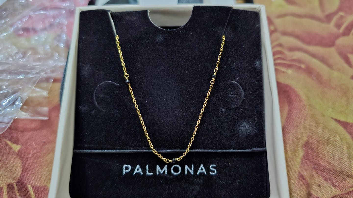 Customer photo review of Gilded Dainty Mangalsutra