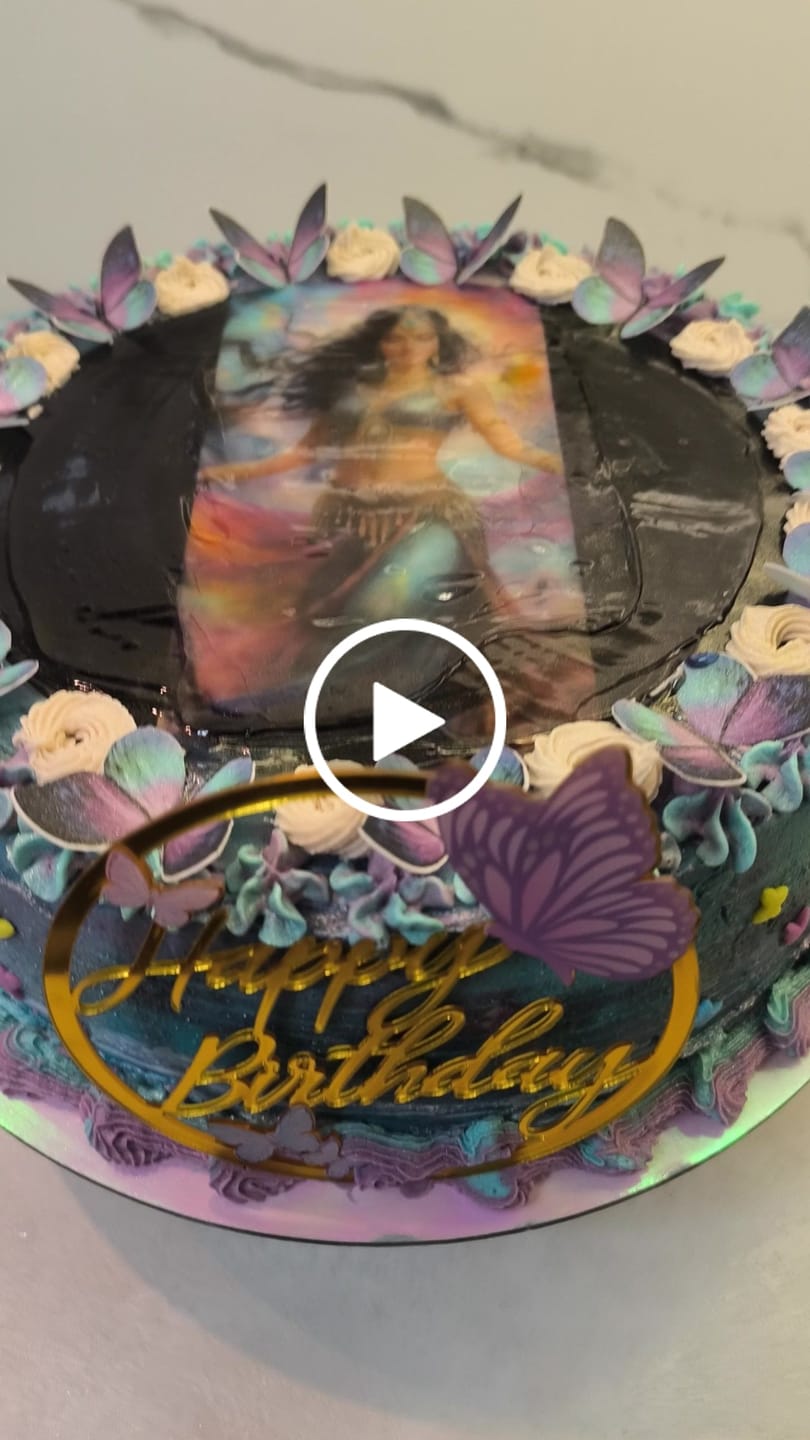 Customer video review of Βρώσιμες πεταλούδες μωβ και γαλάζιες 24 τεμ