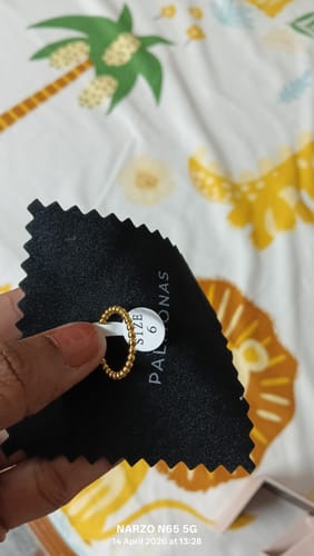 Customer photo review of Classic Beaded Stack Ring