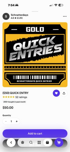 Customer photo review of ($50) QUICK ENTRY