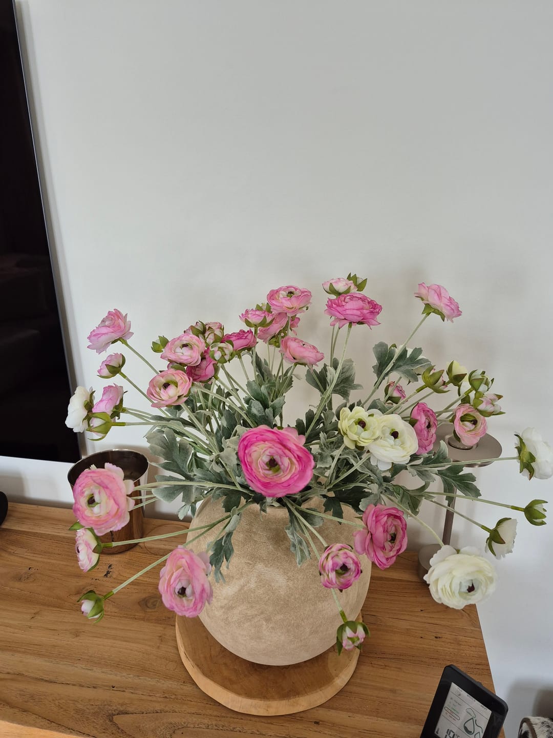 Customer photo review of Zijden Klaprozen - Roze Mix