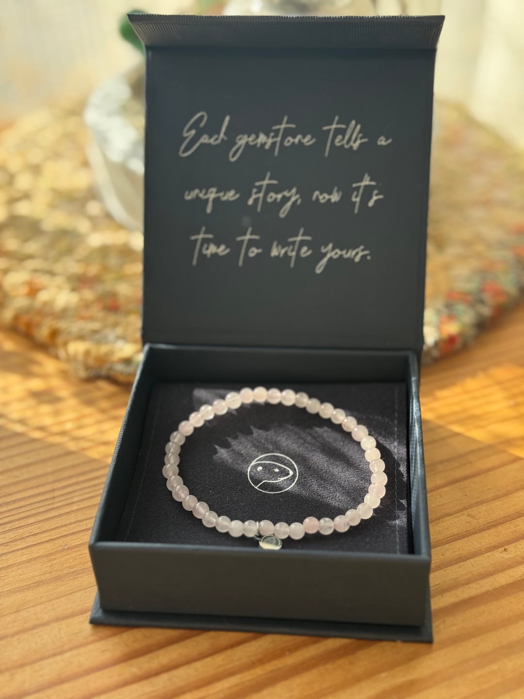 Customer photo review of Rose Quartz Bracelet Mini