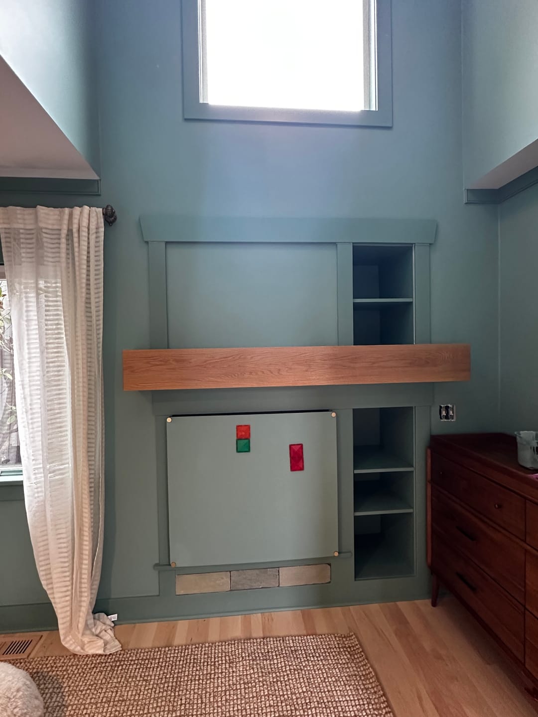 Customer photo review of White Oak Fireplace Mantel